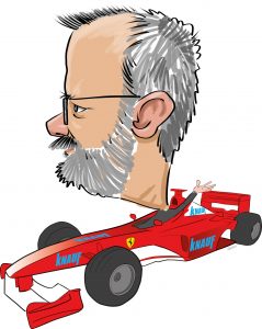ipad Live karikatur med Allan Buch. farve profiltegning1