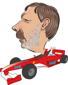 ipad Live karikatur med Allan Buch. farve profiltegning17